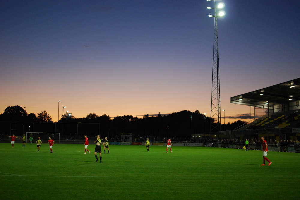 Overzichtsfoto van een goed vallende avond